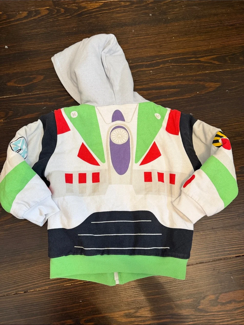 4T Buzz Lightyear-Inspired Green Hooded Zip Jacket C#2